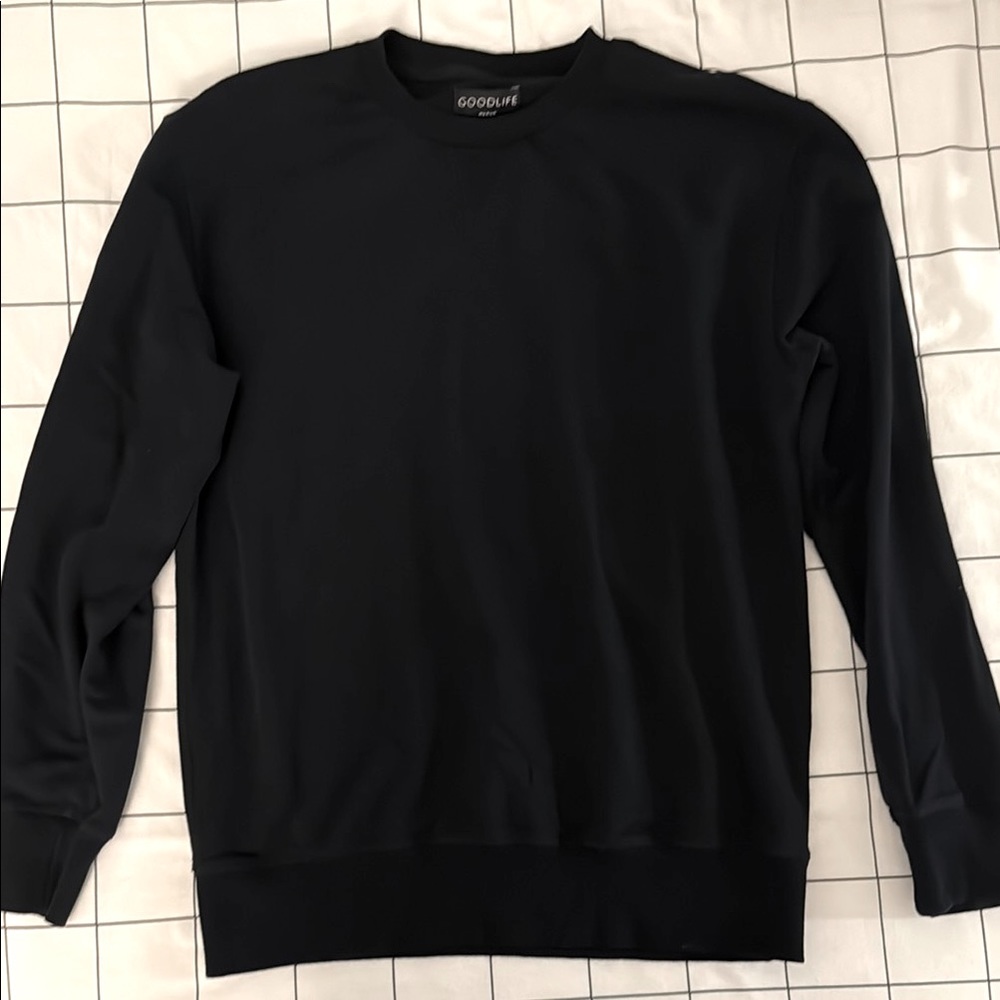 Goodlife Black Crewneck Sweater Classic Style